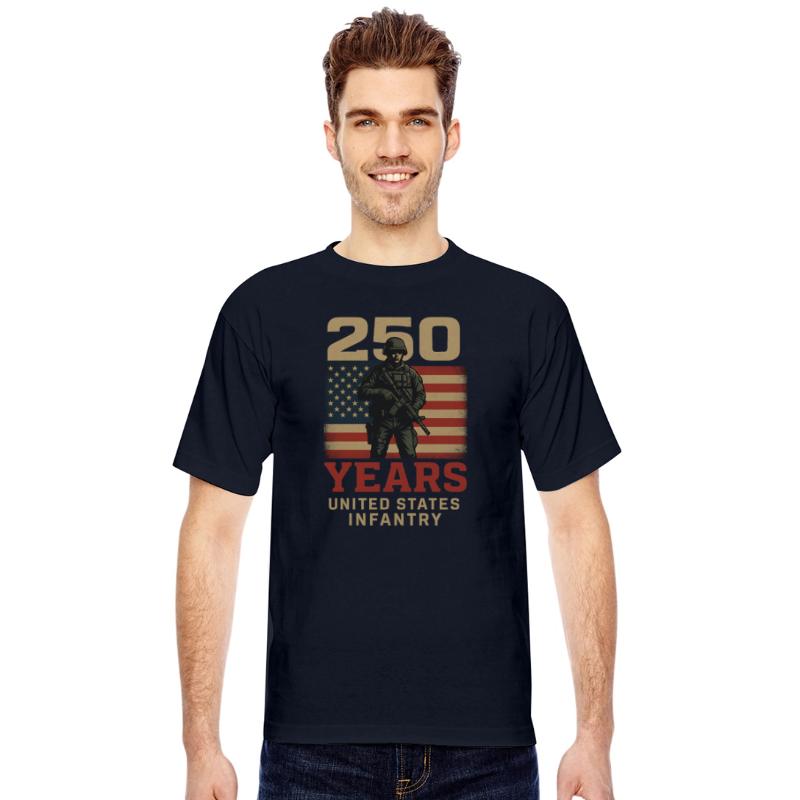 250 Years United States Infantry Patriotic Soldier