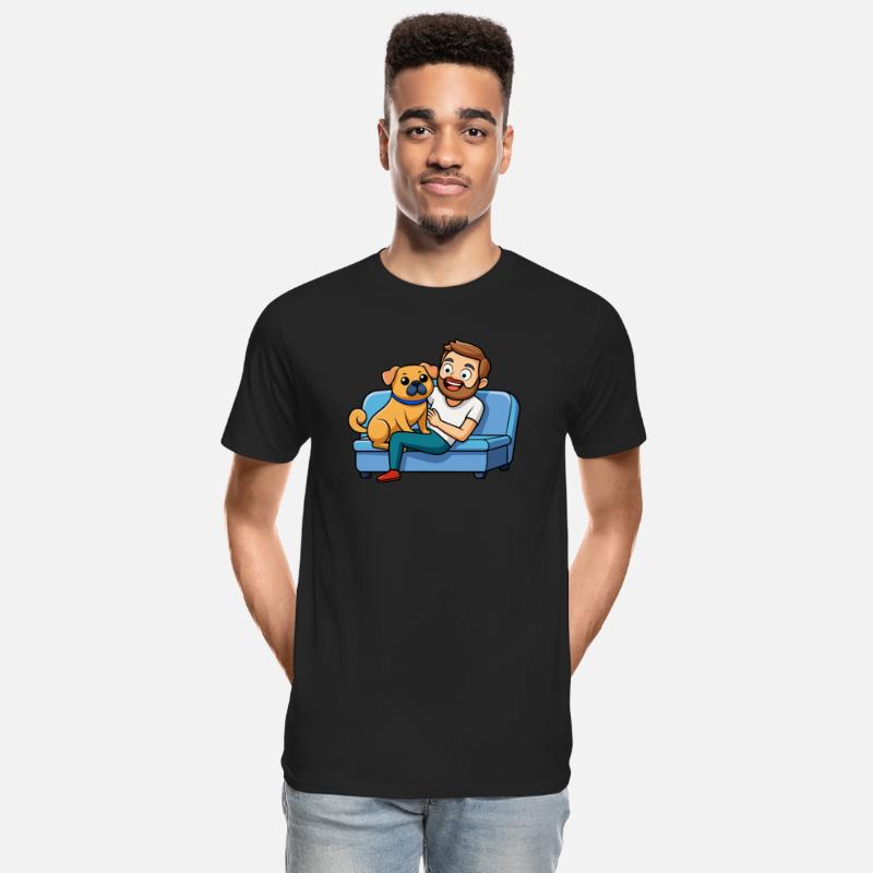 Affectionate Puggle Snuggle Digital Art