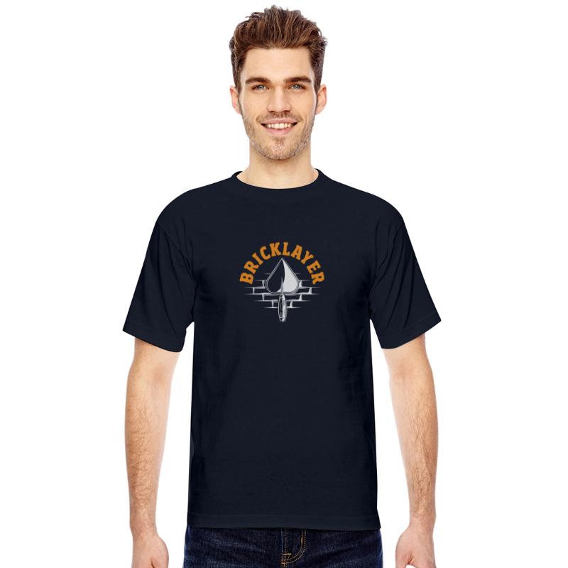 Bricklayer Trowel and Brick Wall Pride