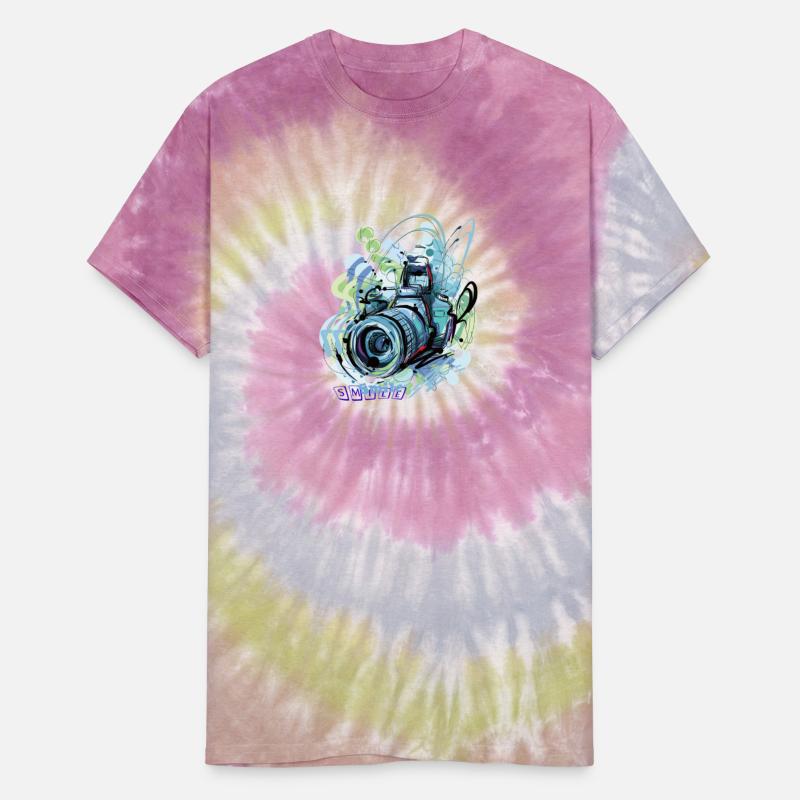 Camera Drawing Smile T-shirt