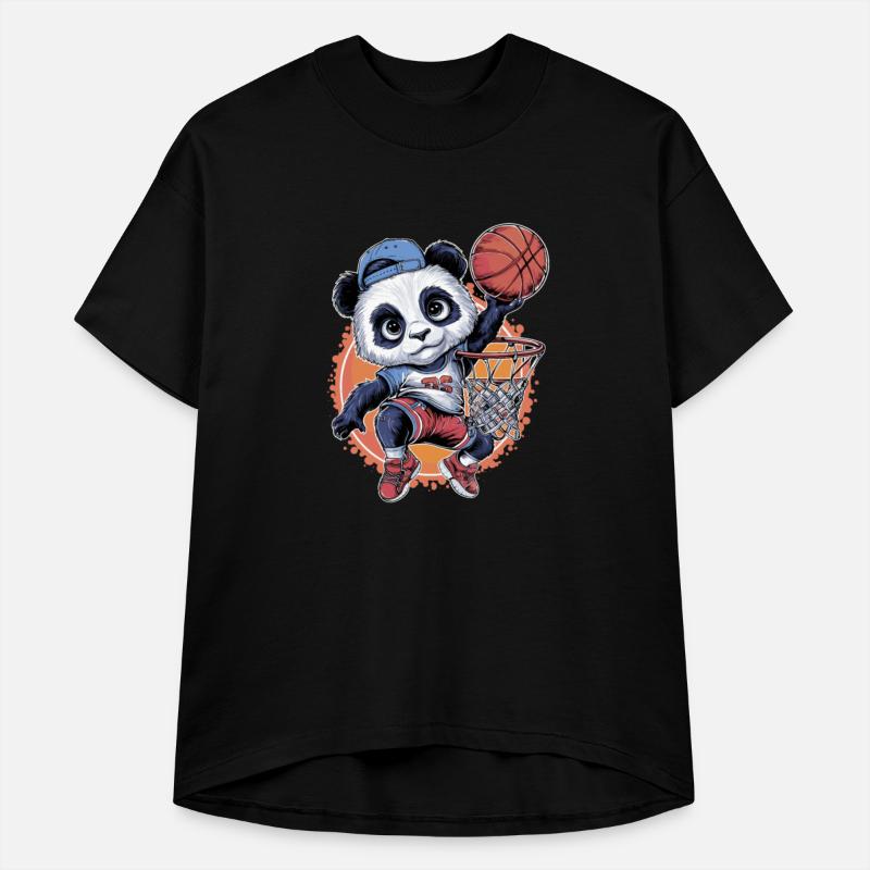 Cool Basketball Panda Playing Slam Dunk