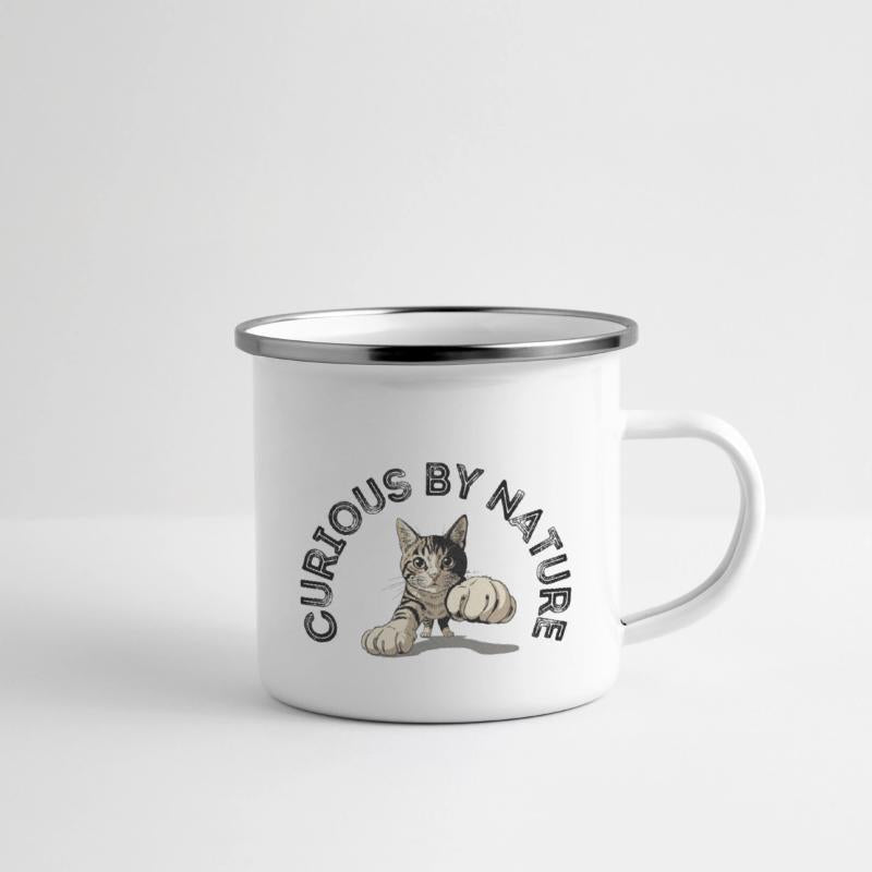 Curious By Nature Punching Cat Design