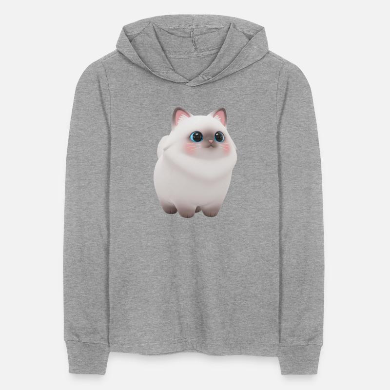 Cute 3D Ragdoll cat character illustration