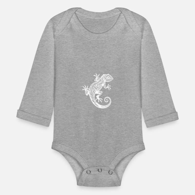 Cute Tribal Tattoo Gecko On The Wall