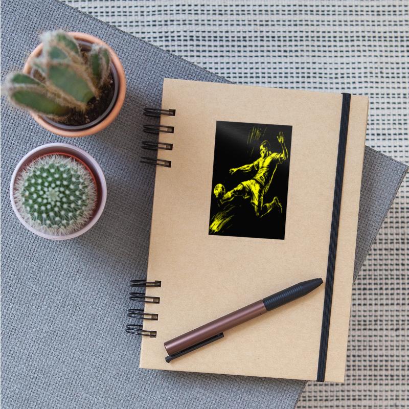 Dynamic Footballer,Illustration of Football Player