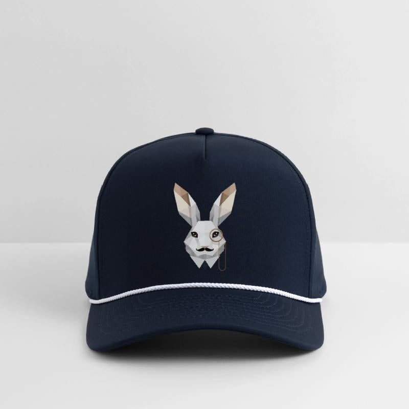 Elegant Easter Bunny with Monocle & Mustache