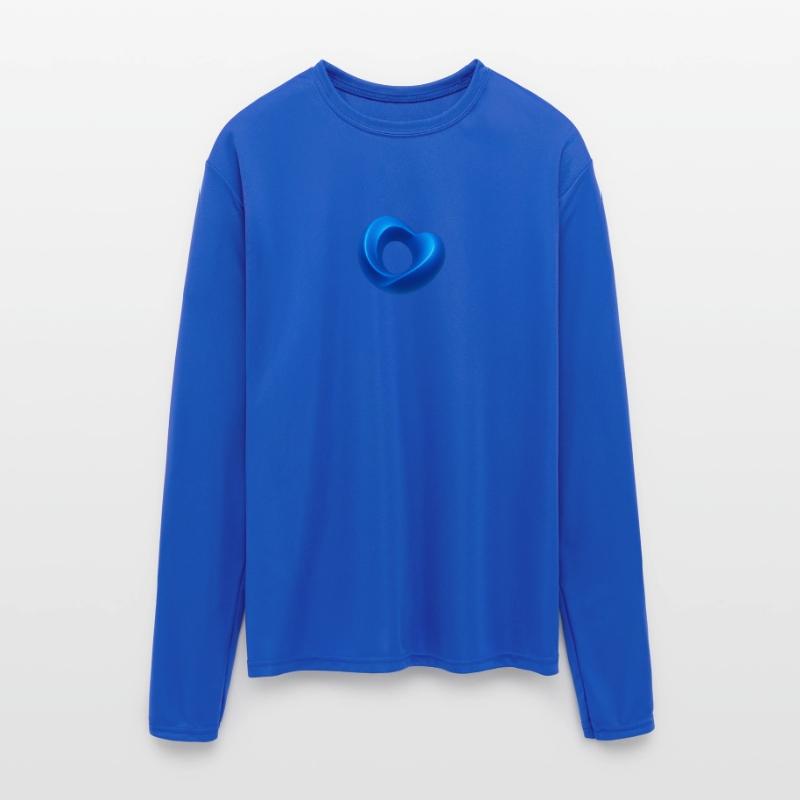 Futuristic Blue Circular Pattern