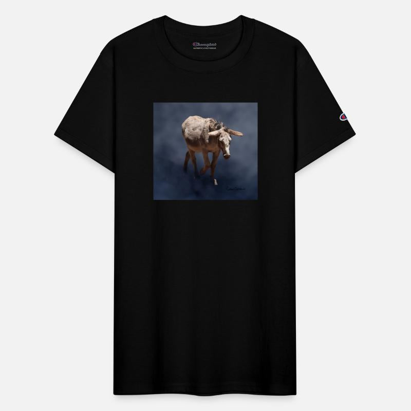 Mule on Smokey Gray Background