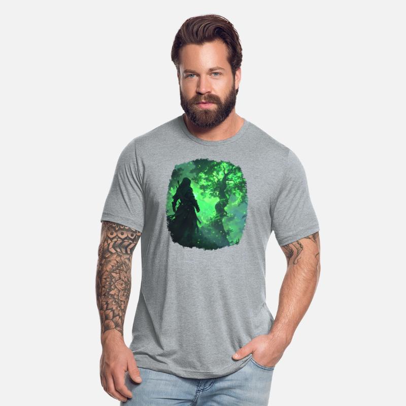 Mystical Scene With A Green Powerful Tree