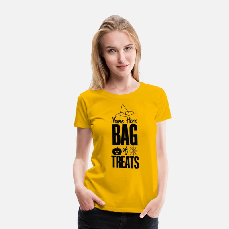 Name here bag of treats T shirt
