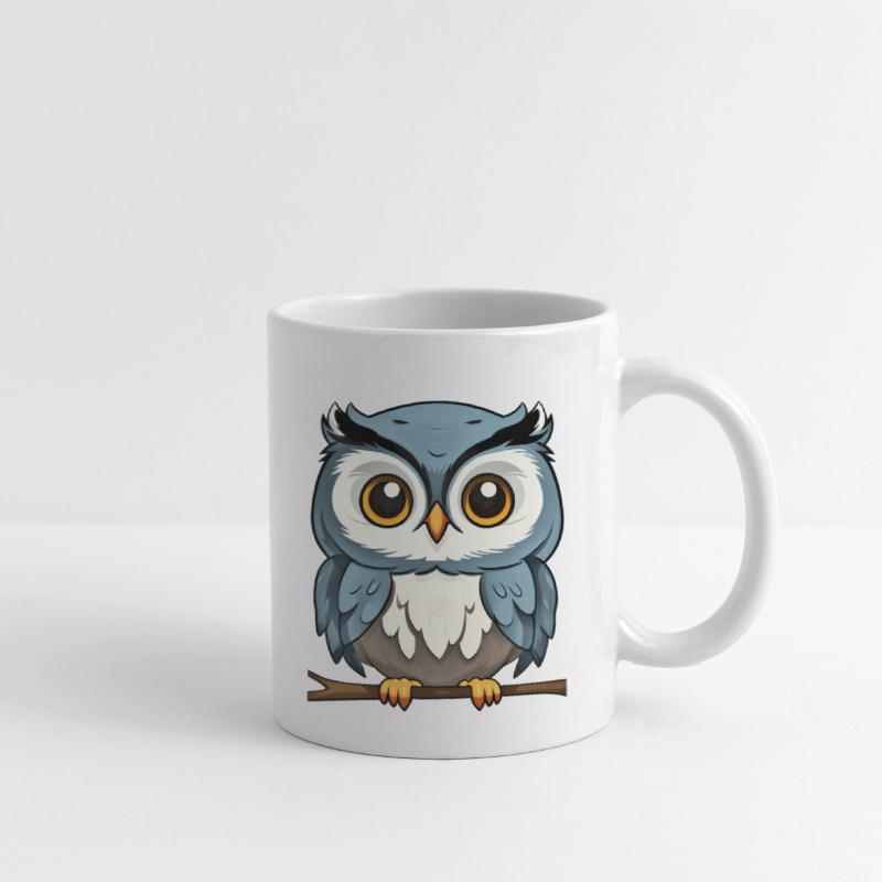 Owl Perched on Branch