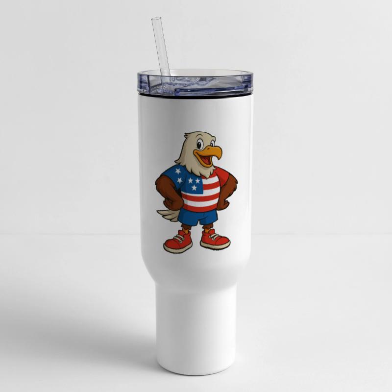 Patriotic Eagle Cartoon Design