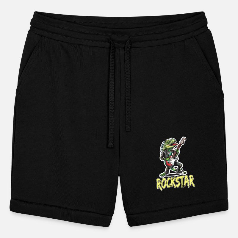 Rockstar Reptile Musician with Electric Guitar