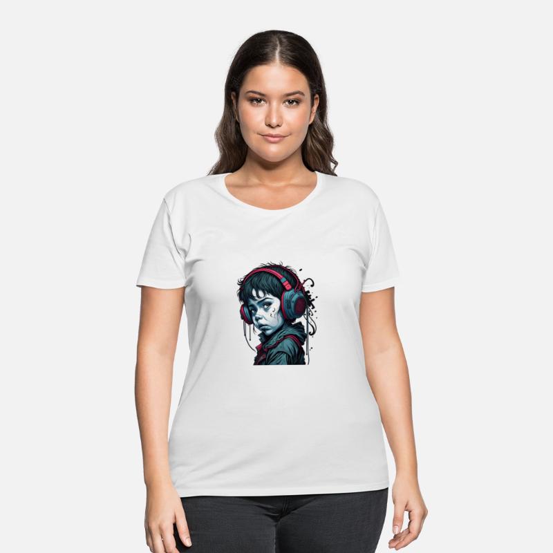 sad kid listen to music