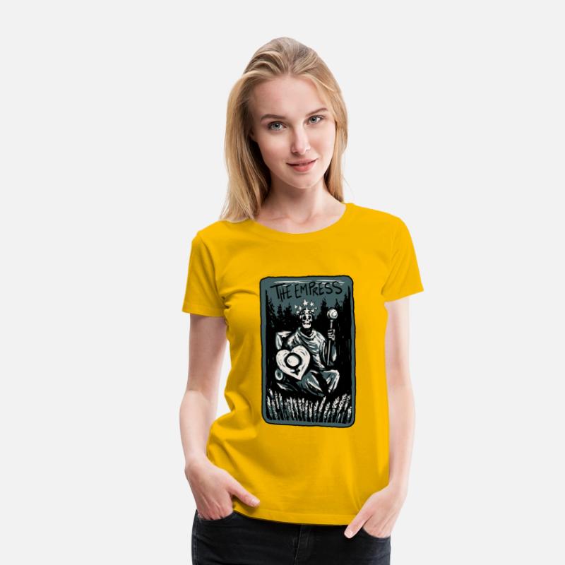 The Empress Skeleton Skull Tarot Card