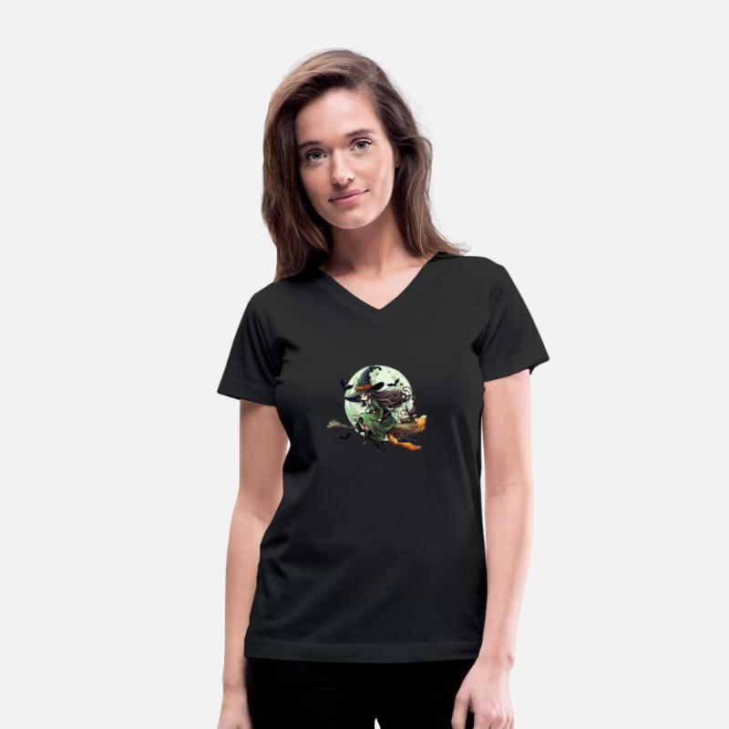 Watercolor Witch Riding Broom Magic Esoteric 2