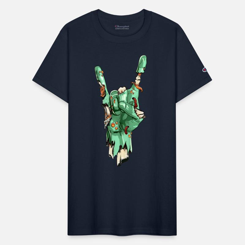 Zombie Hand Rock Sign Zombies Horror Halloween