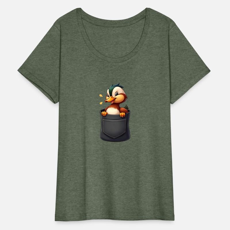 a baby Duck Peeking Out of a Pocket