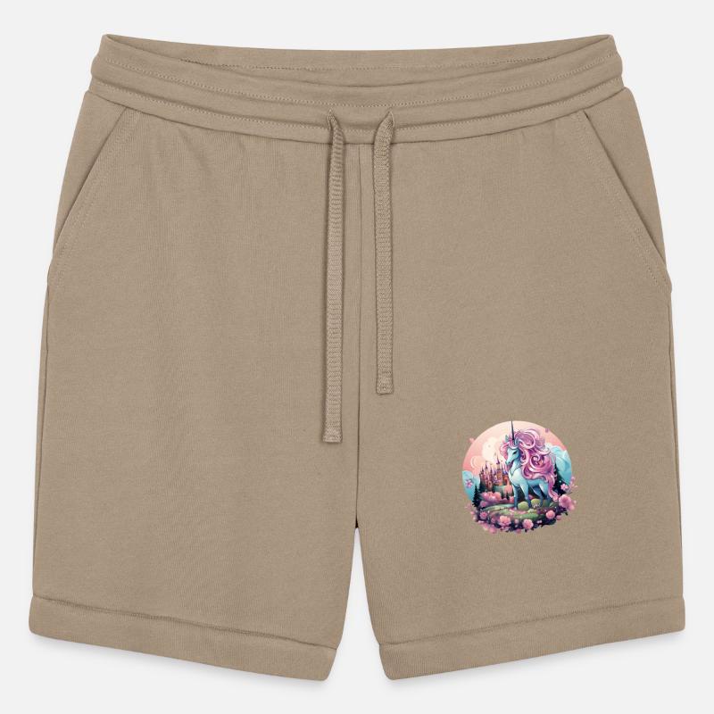 A cute unicorn scene with a smiling unicorn