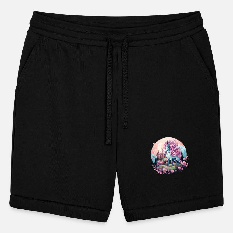 A cute unicorn scene with a smiling unicorn