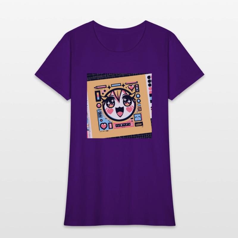 Abstract Anime Pop Art Face