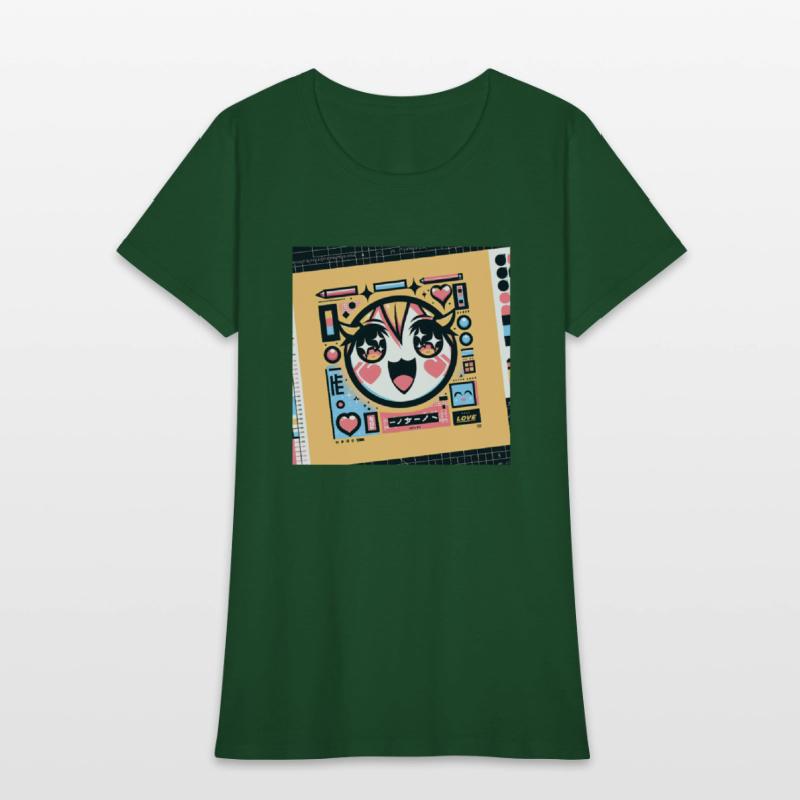 Abstract Anime Pop Art Face