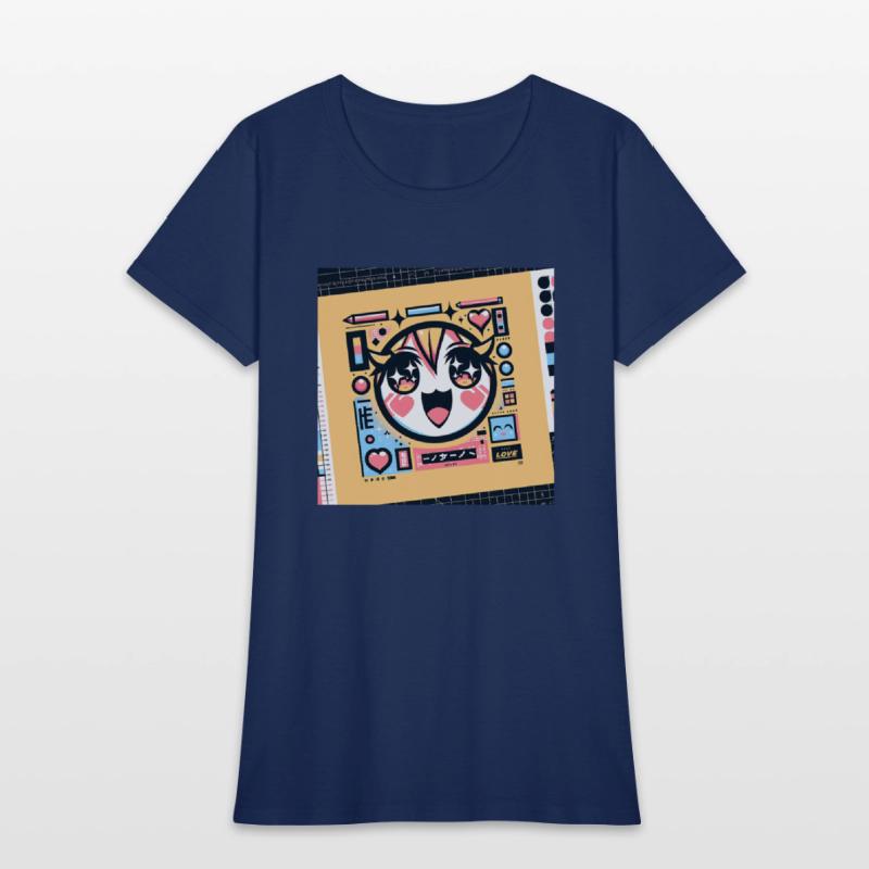 Abstract Anime Pop Art Face