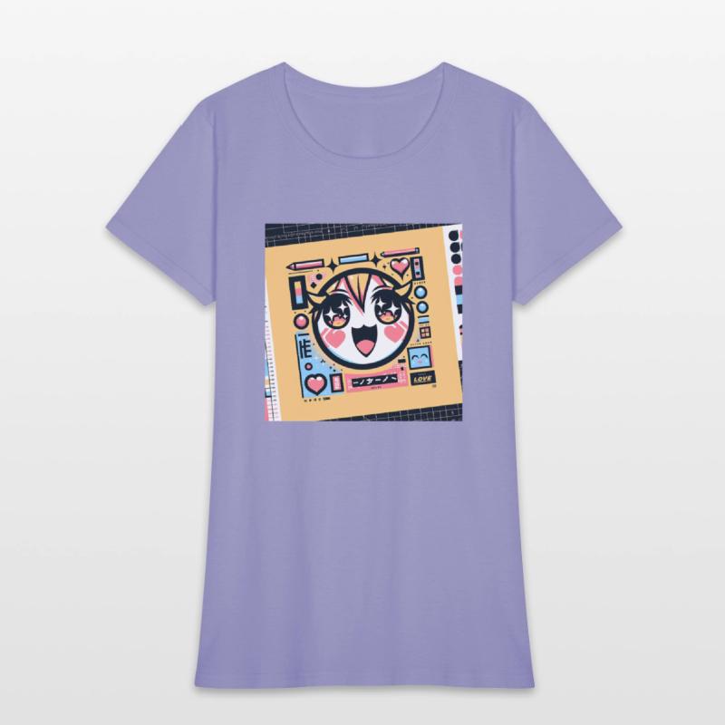 Abstract Anime Pop Art Face