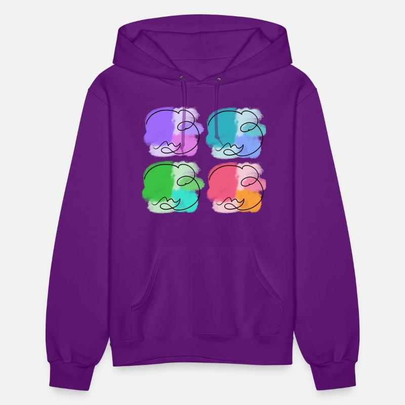 Abstract Vibrant Faces