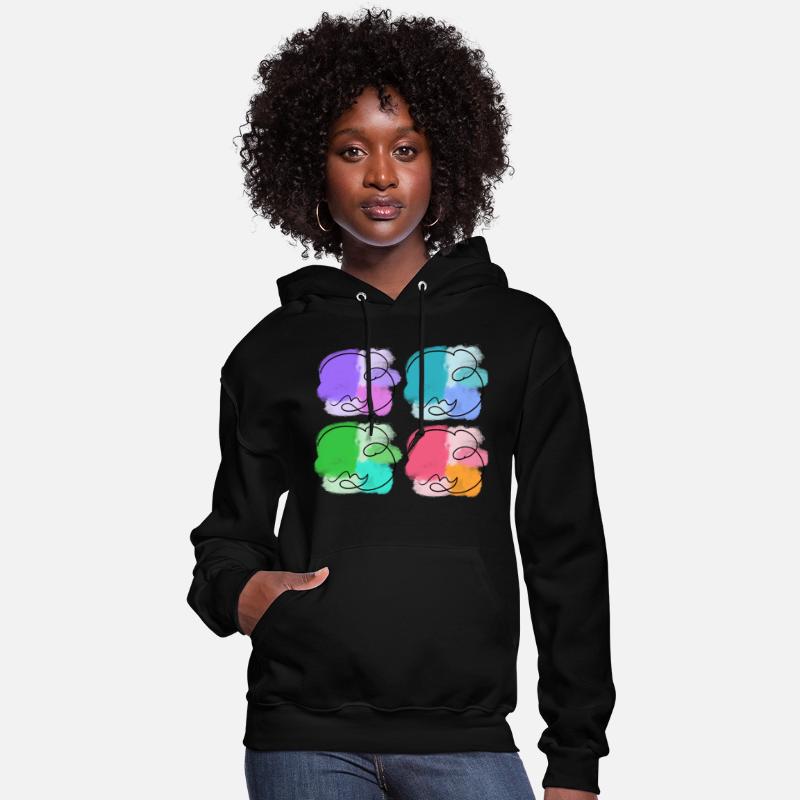 Abstract Vibrant Faces