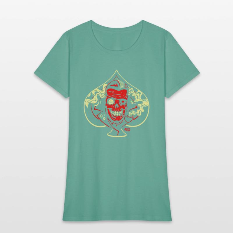 Ace of Spades Rockabilly Skull