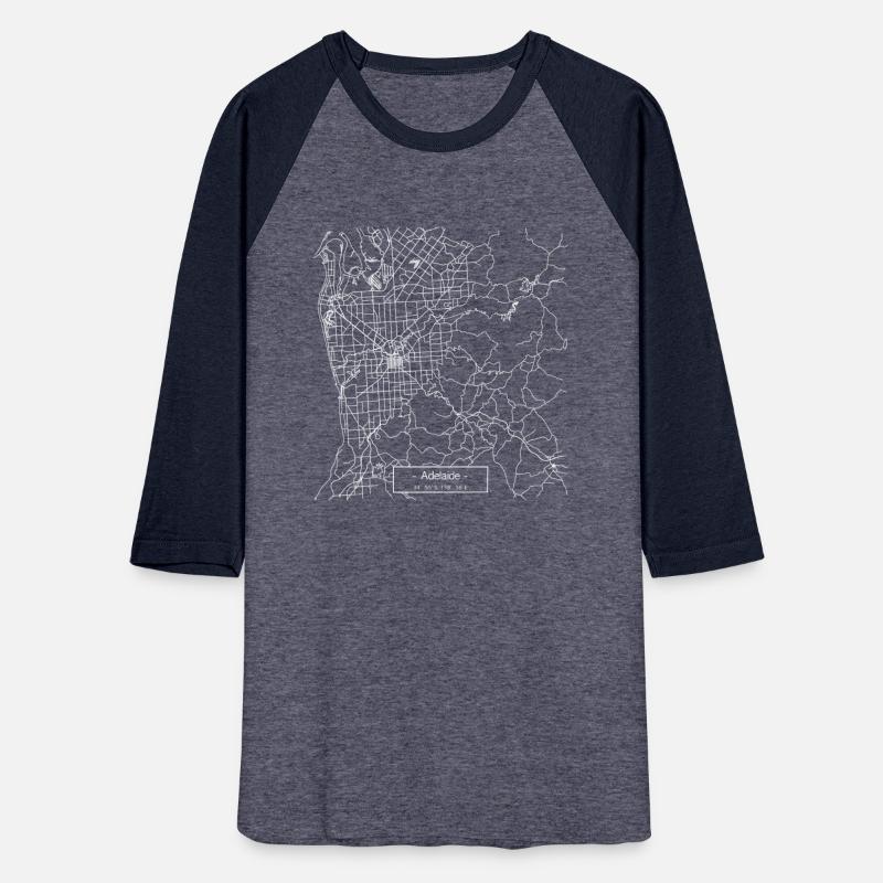 Adelaide City Street Map - white