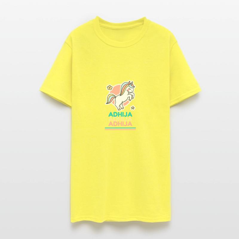 Adhija First Name Cute Unicorn