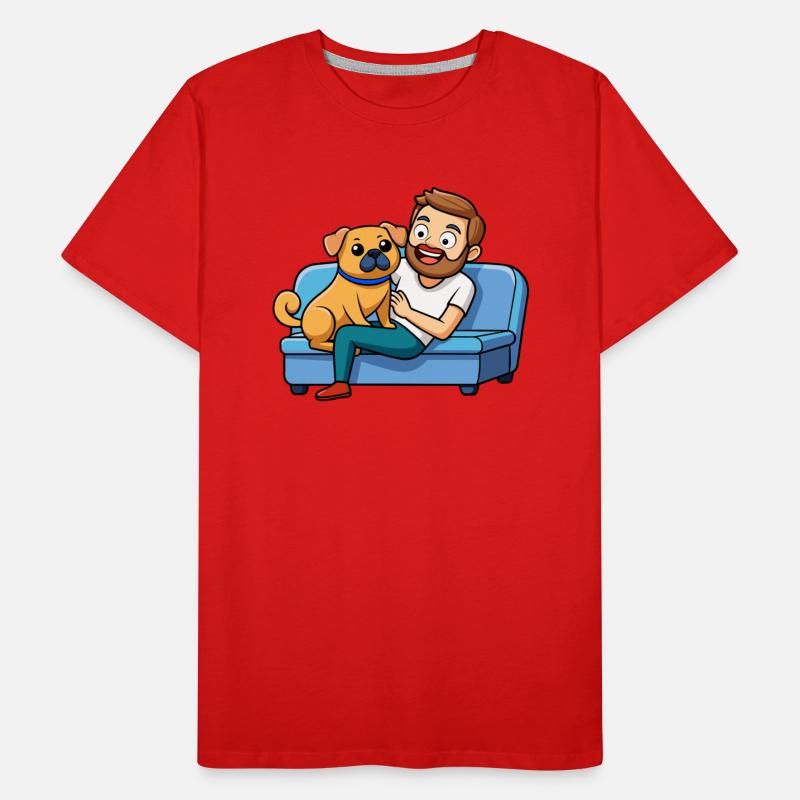 Affectionate Puggle Snuggle Digital Art