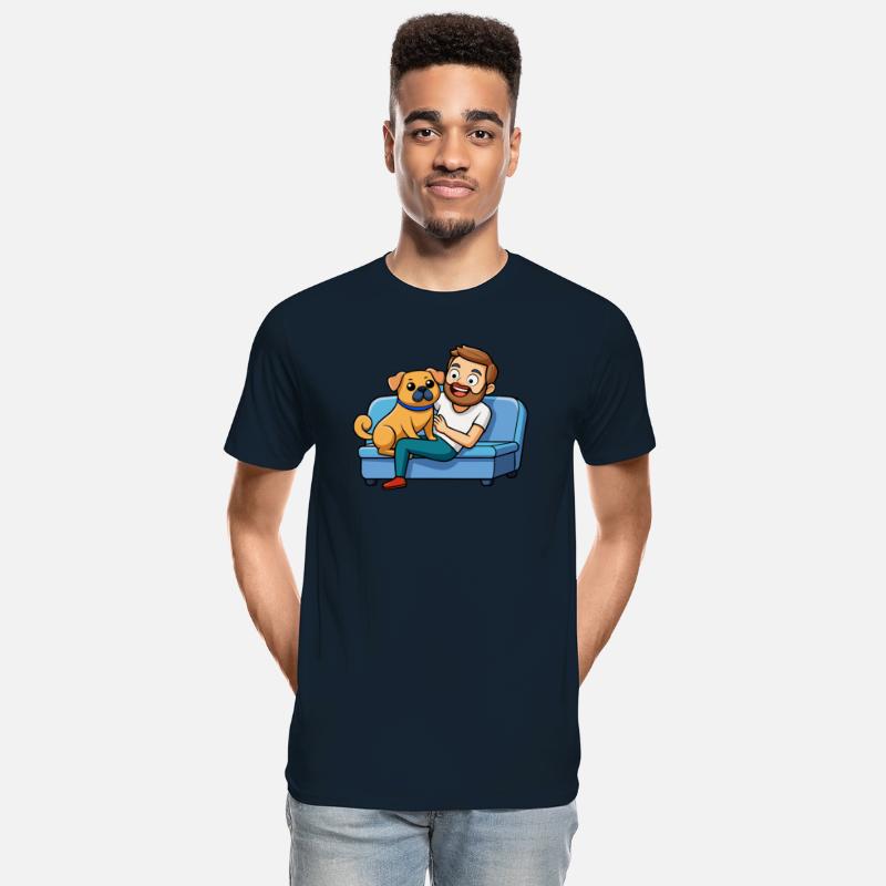 Affectionate Puggle Snuggle Digital Art