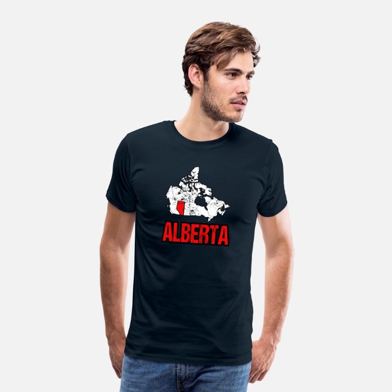 Alberta Vintage Canada Map
