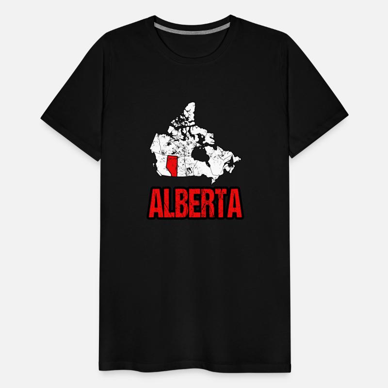 Alberta Vintage Canada Map
