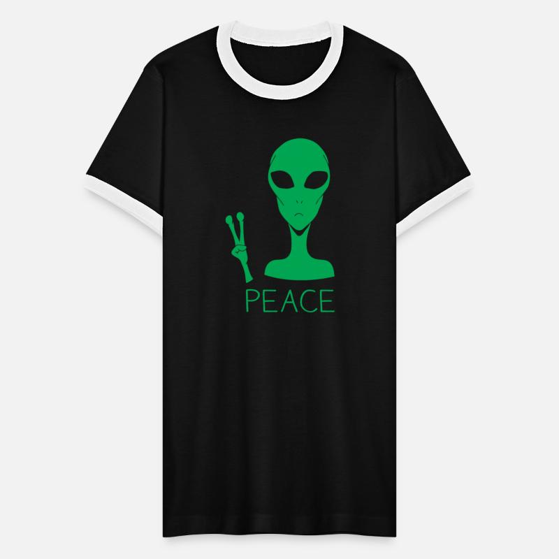 Alien Peace Sign Hand Cool Funny Extraterrestrials