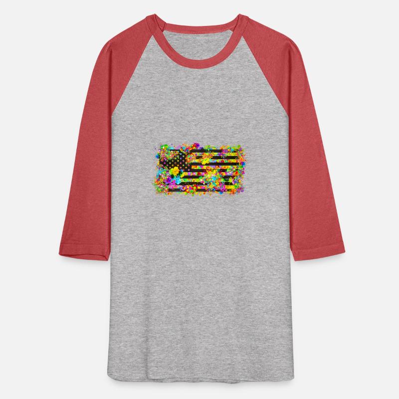 American Flag Pain Abstract Summer July 4th USA