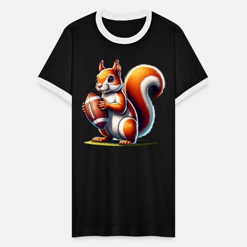 American Football Squirrel Lover Design
