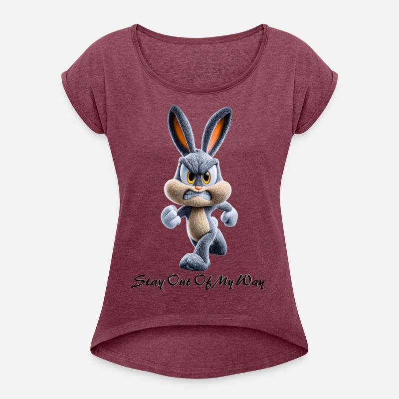 Angry Cartoon Bunny with Message