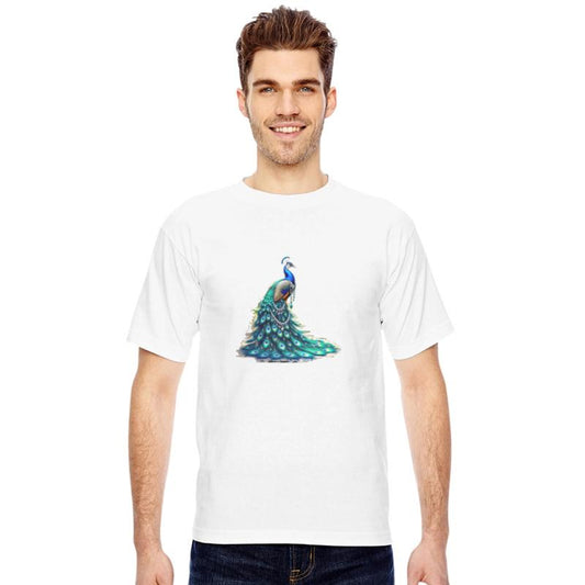 ARTY Vibrant Peacock Feather Burst