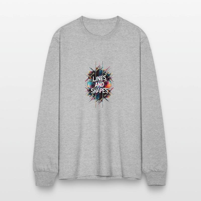 Attractive geometric drawing with different lines