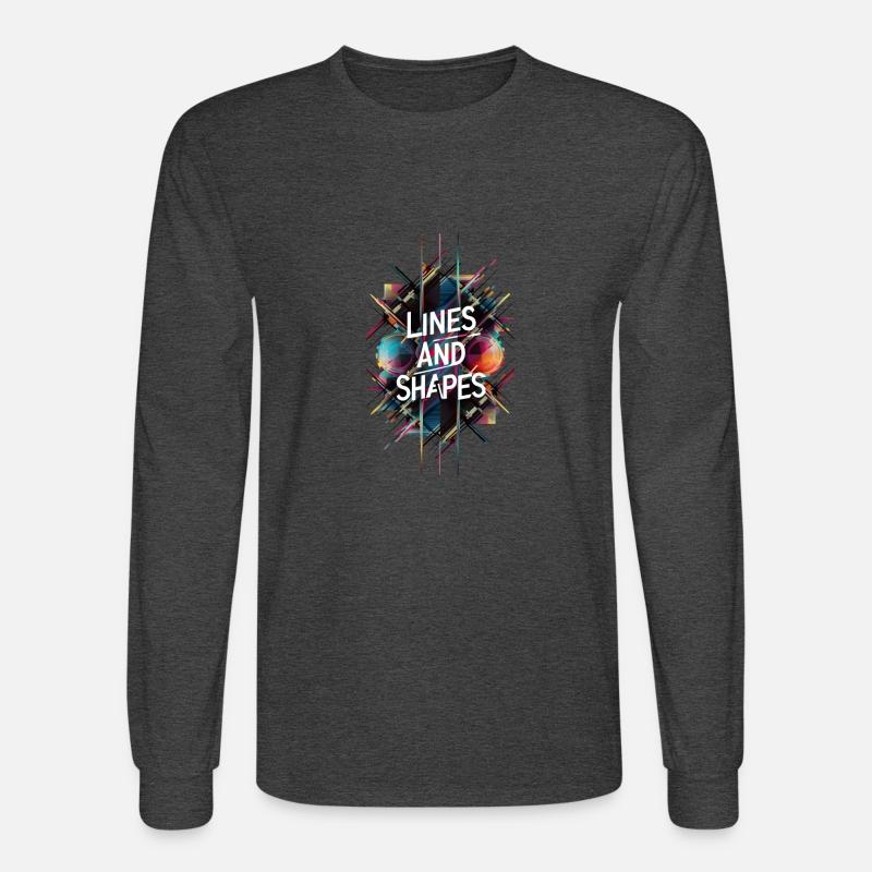 Attractive geometric drawing with different lines