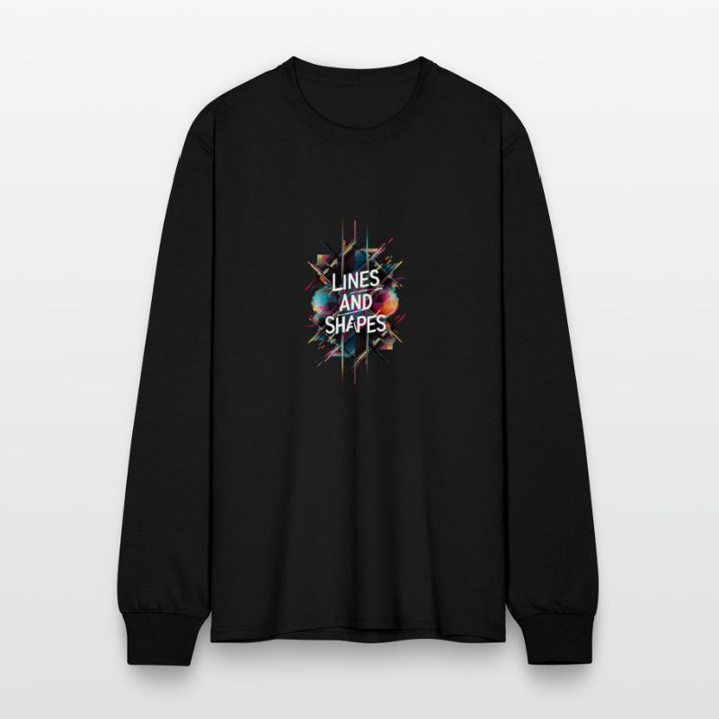 Attractive geometric drawing with different lines