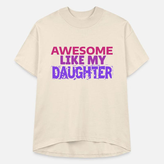 Awesome Like My Daughter T Shirt Dad Fathers Day