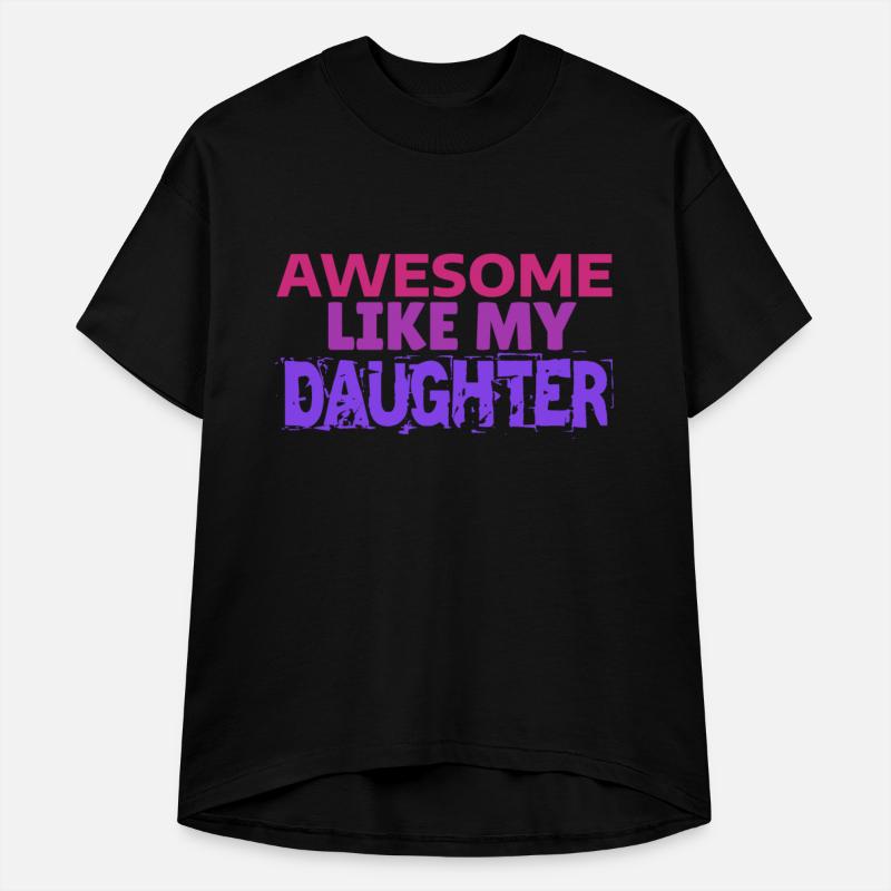 Awesome Like My Daughter T Shirt Dad Fathers Day