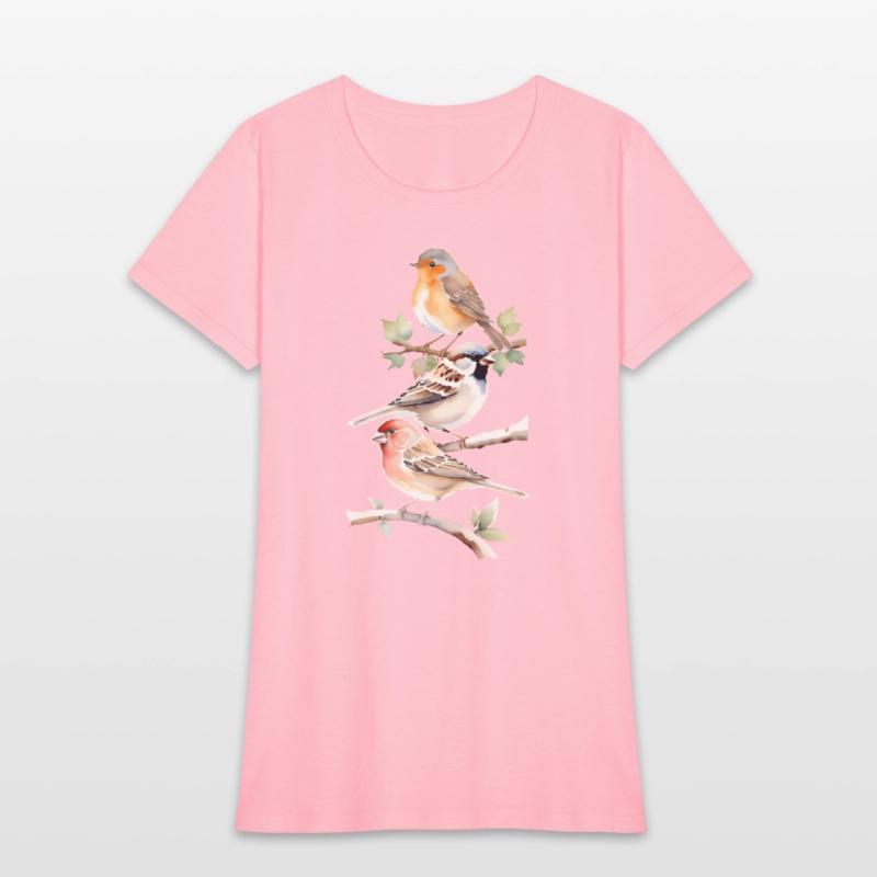 Backyard Visitor Trio: Watercolor Birds