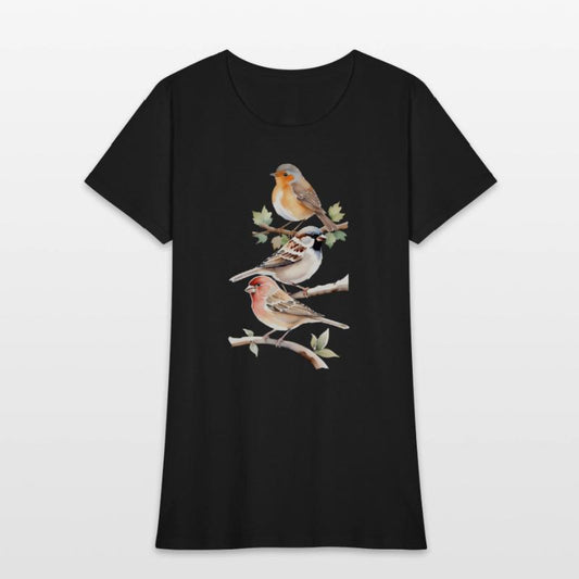 Backyard Visitor Trio: Watercolor Birds