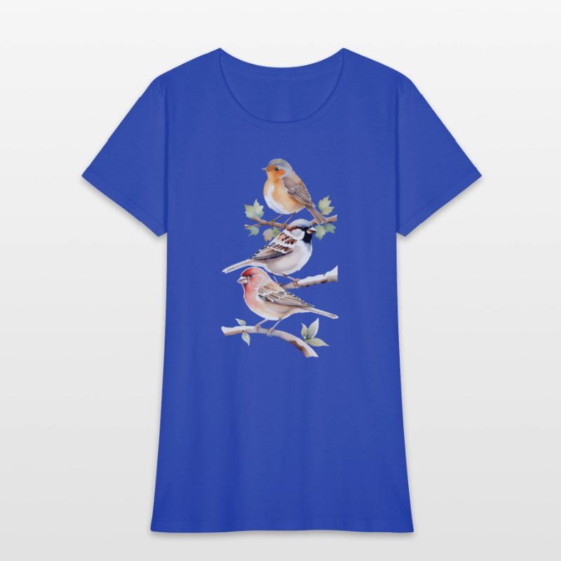 Backyard Visitor Trio: Watercolor Birds